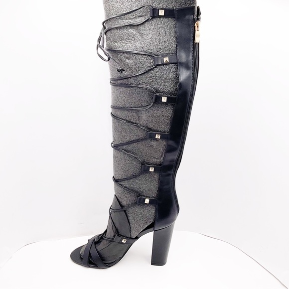 🆕{GUESS} Annalie Studded Block-Heel Gladiator Sandals - Picture 4 of 16